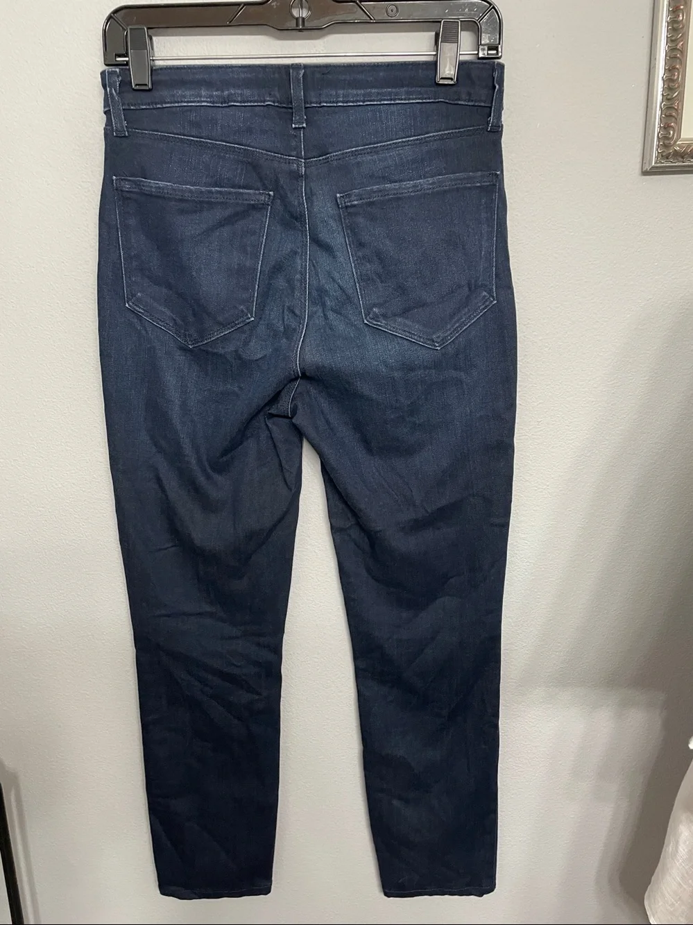 L'AGENCE High-Rise Skinny Jeans Dark Wash Indigo Blue Size 28